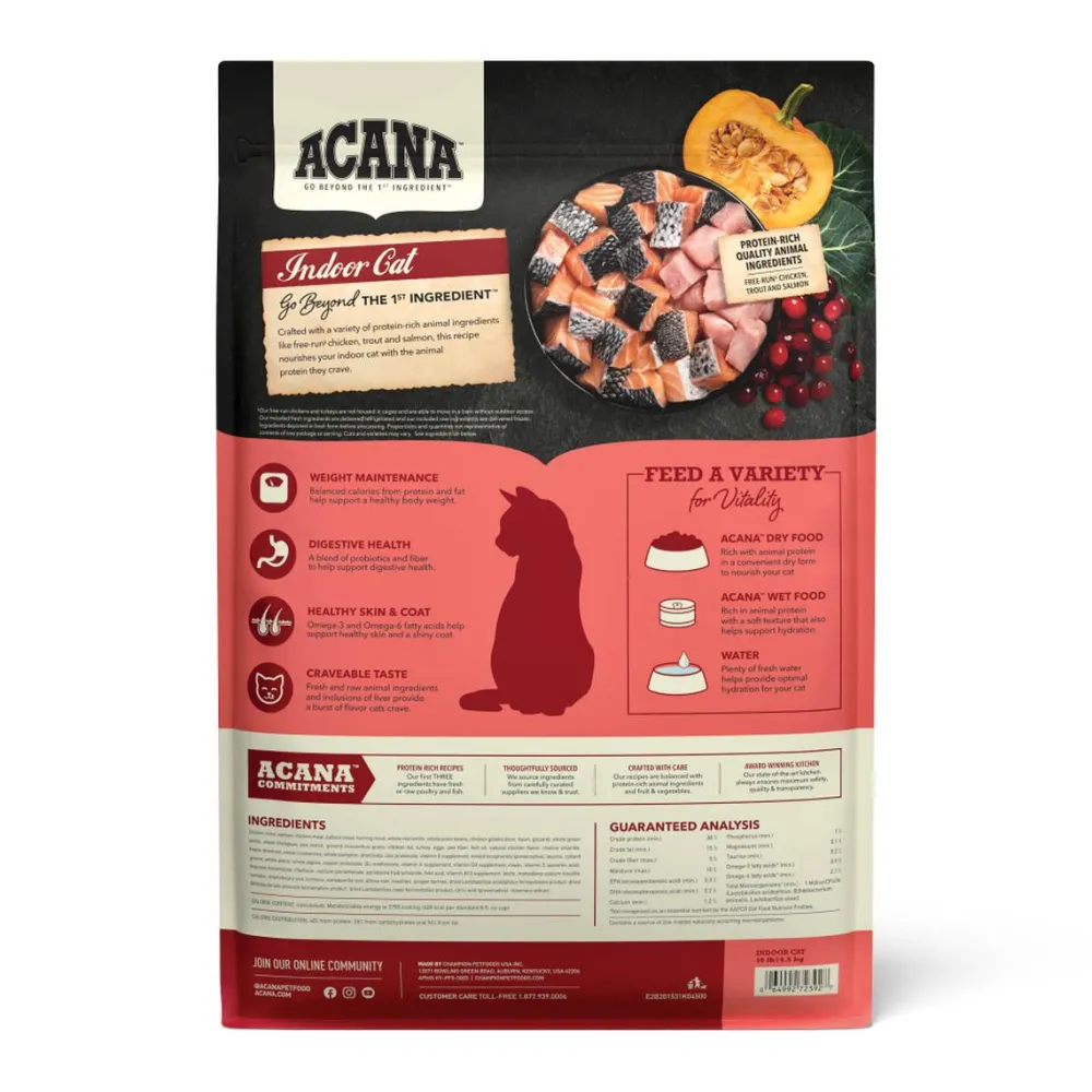 Acana Dry Food^Indoor Cat Highest Protein Dry Cat Food, 4-lb