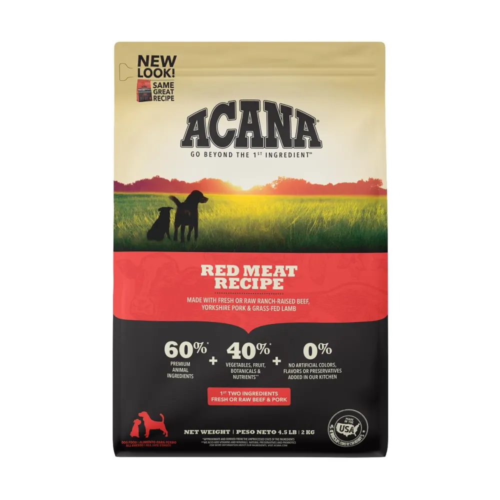 Acana Dry Food^Red Meat Grain-Free Dry Dog Food, 4.5-lb