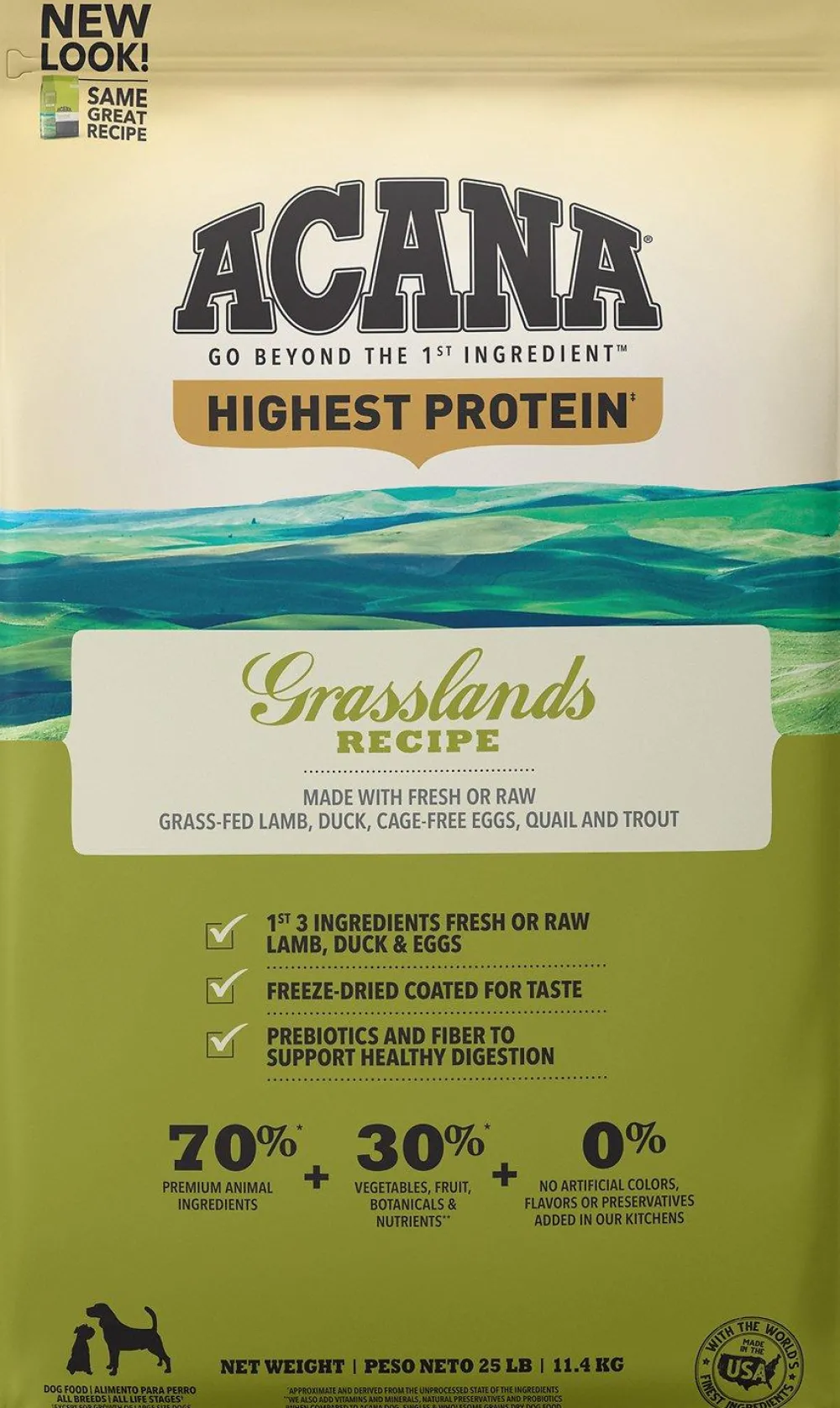 Acana Dry Food^Regionals Grasslands Grain-Free Dry Dog Food, 25-lb