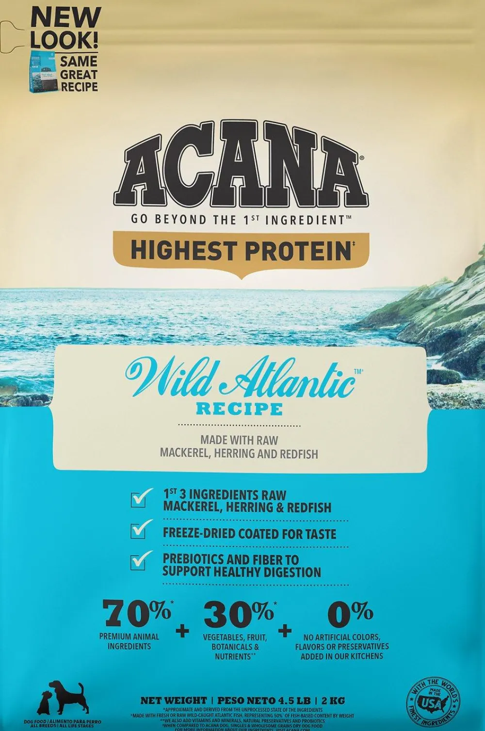 Acana Dry Food^Regionals Wild Atlantic Grain-Free Dry Dog Food, 4.5-lb