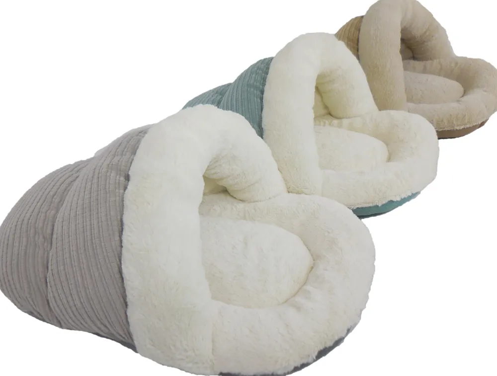 Arlee Pet Products Beds & Mats | Beds & Mats^Sly Slipper Cat Bed, Mineral, 22-in
