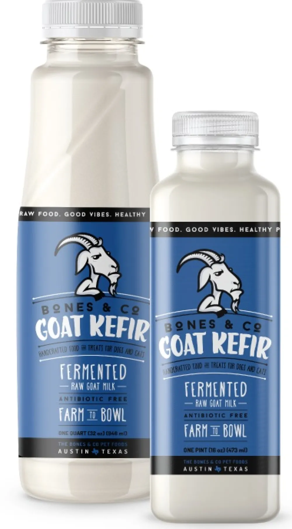 Bones & Co Food Toppings | Food Toppings^Goat Kefir Fermented Goat Milk for Dogs & Cats, 16-oz