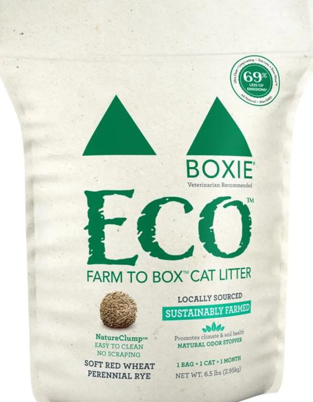 Boxiecat Litter & Accessories | Litter & Accessories^Boxie Eco Farm to Box Ultra Sustainable Plant-based Clumping Cat Litter, 6.5-lb