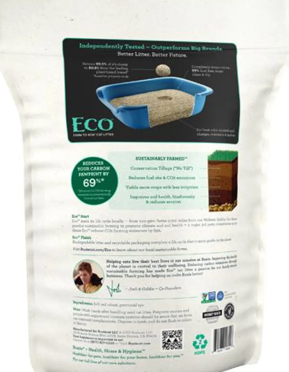 Boxiecat Litter & Accessories | Litter & Accessories^Boxie Eco Farm to Box Ultra Sustainable Plant-based Clumping Cat Litter, 6.5-lb