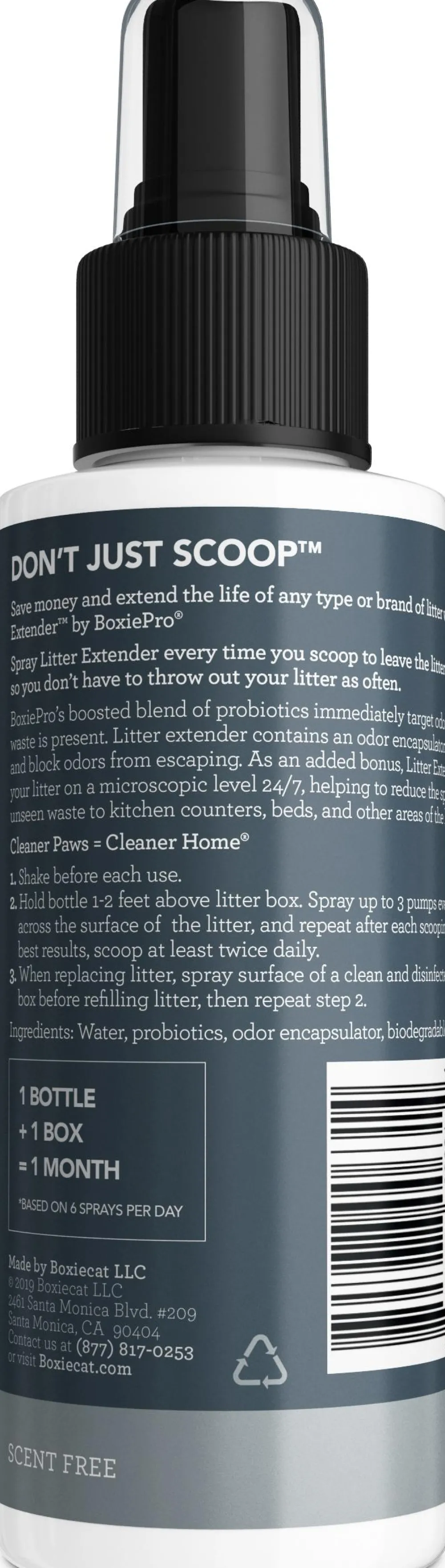 Boxiecat Litter & Accessories | Litter & Accessories^BoxiePro Scoop & Spray Cat Litter Extender, Scent Free, 4-oz