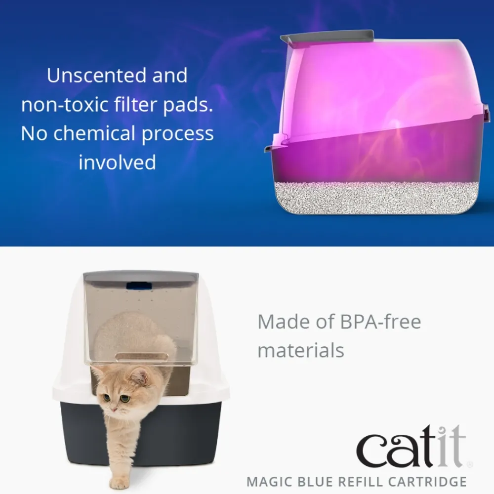 Catit Litter & Accessories | Litter & Accessories^Magic Blue Air Purifier Cartridge for Litter Boxes, 2-pack