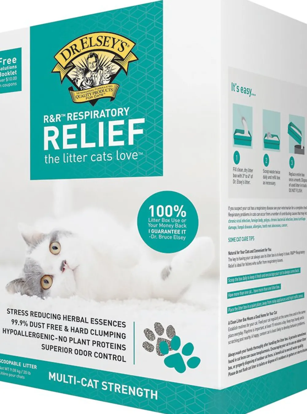 Dr. Elsey's Litter & Accessories | Litter & Accessories^Precious Cat Respiratory Relief Clumping Clay Cat Litter, 20-lb box