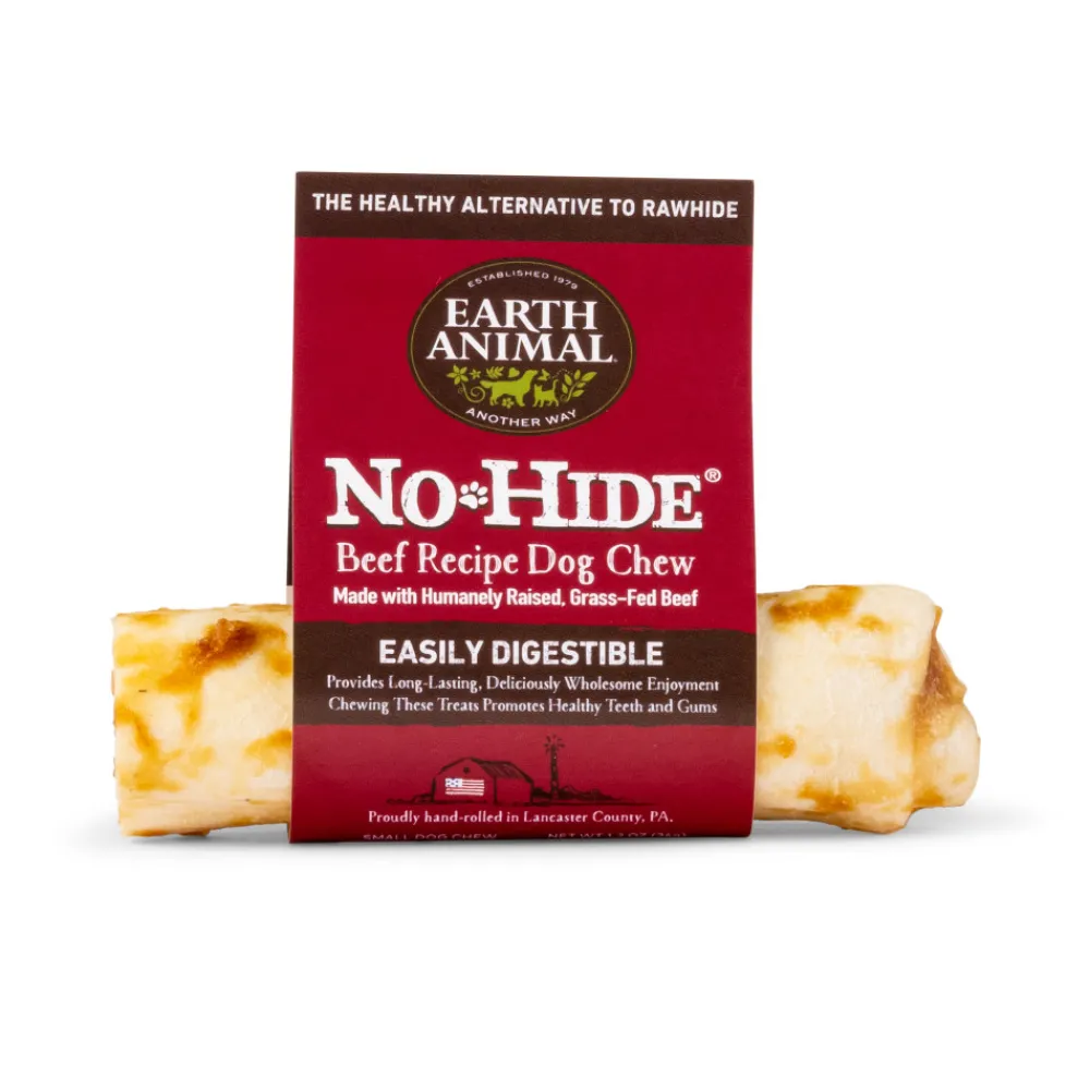 Earth Animal Bully Sticks & Natural Chews^No-Hide Beef Chew Dog Treat, Small