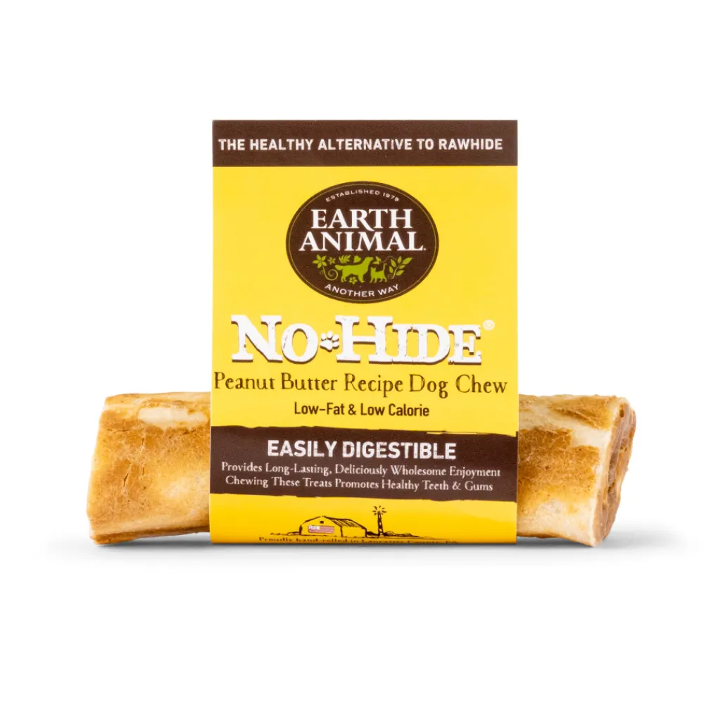Earth Animal Bully Sticks & Natural Chews^No-Hide Peanut Butter Chew Dog Treat, Small