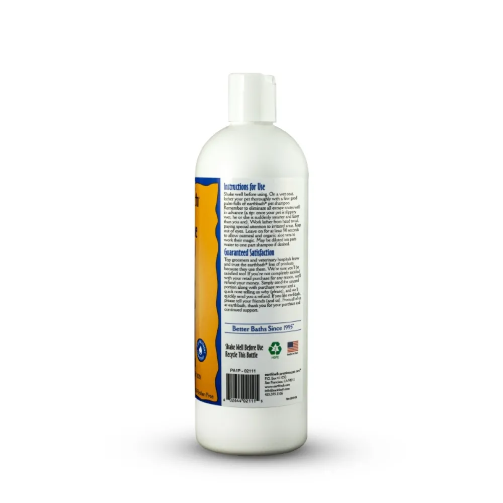 Earthbath Grooming | Grooming^Oatmeal & Aloe Shampoo for Dogs & Cats, Vanilla & Almond, 16-oz