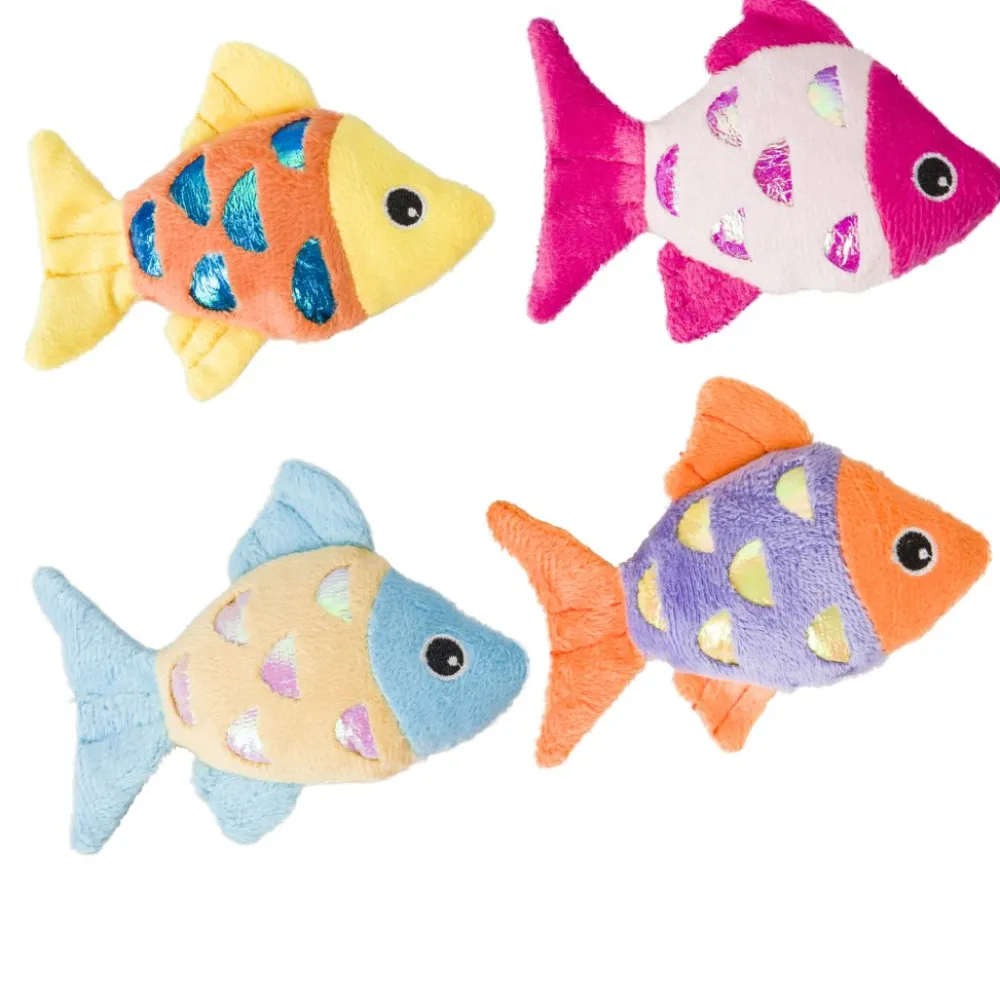 Ethical Products, Inc. Toys | Toys^Ethical Pet Spot Shimmer Glimmer Fish with Catnip Cat Toy, Color Varies
