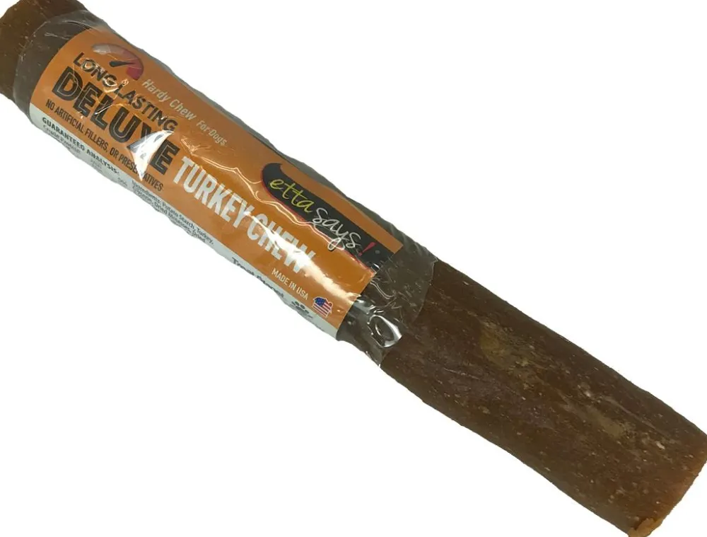 Etta Says! Bully Sticks & Natural Chews^Deluxe 7" Turkey Dog Chew Treats, 1-count