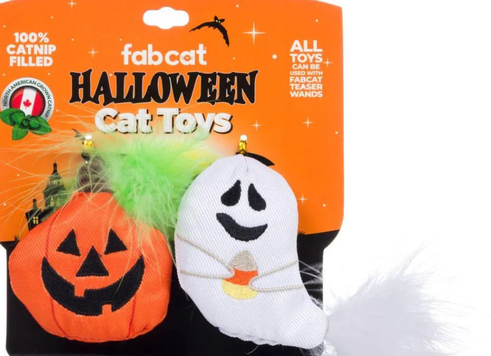 Fabdog Toys | Toys^fabcat Halloween Pumpkin & Ghost Catnip Cat Toy