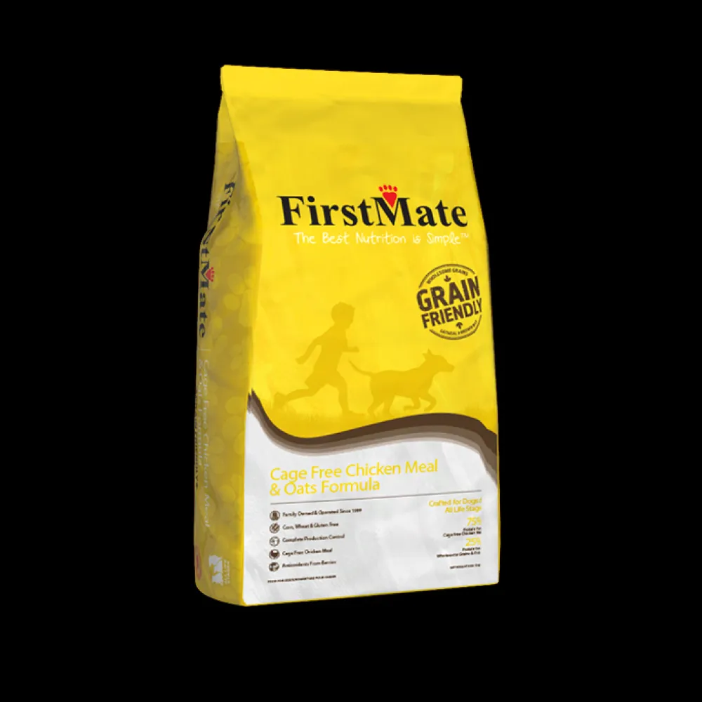 Firstmate Dry Food^Grain Friendly Cage-Free Chicken Meal & Oats Dry Dog Food, 5-lb