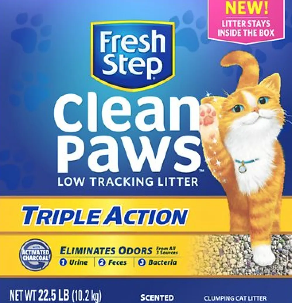 Fresh Step Litter & Accessories | Litter & Accessories^Clean Paws Triple Action Low Tracking Cat Litter, 22.5-lb box
