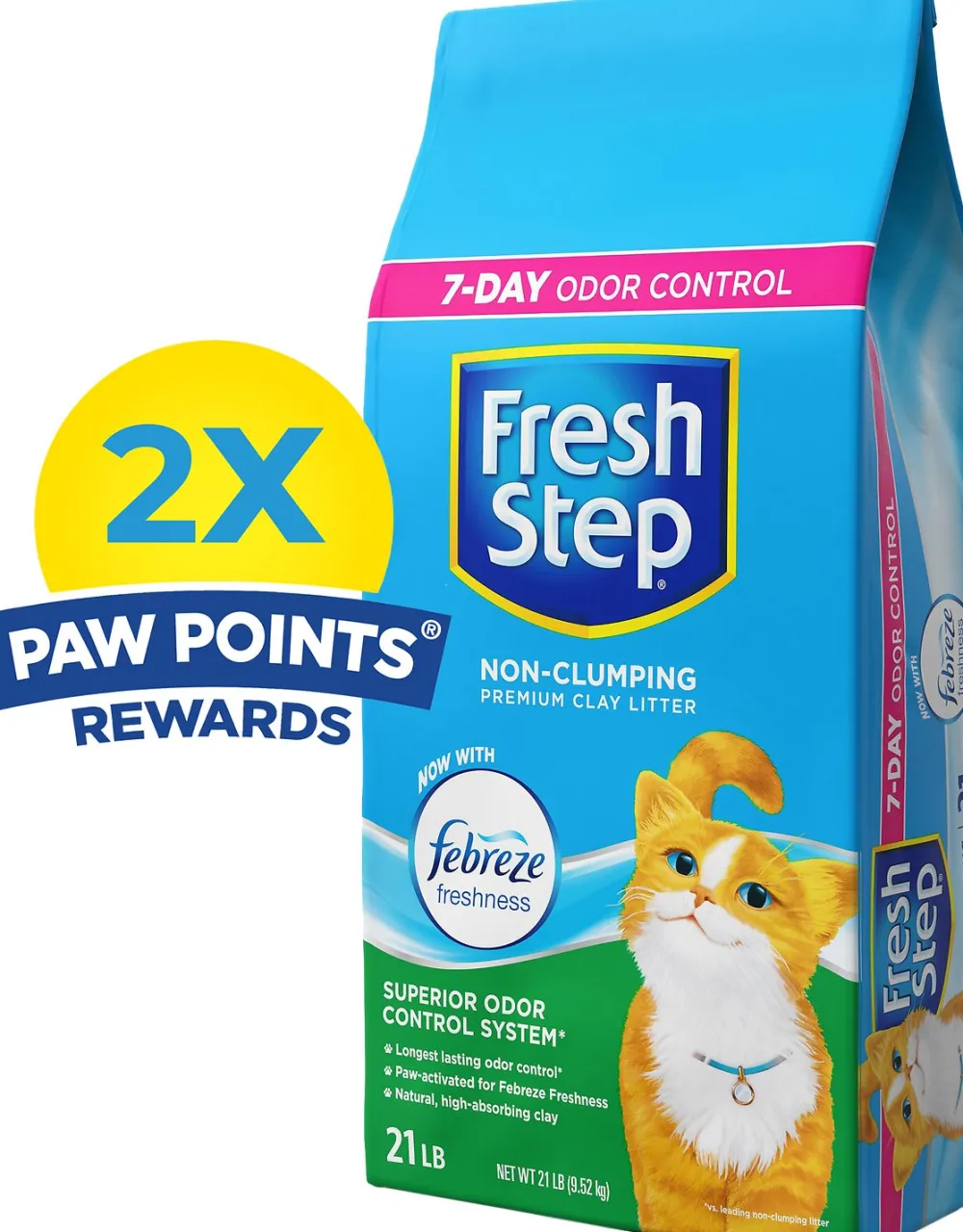 Fresh Step Litter & Accessories | Litter & Accessories^Scented Non-Clumping Clay Cat Litter with Febreeze, 21-lb