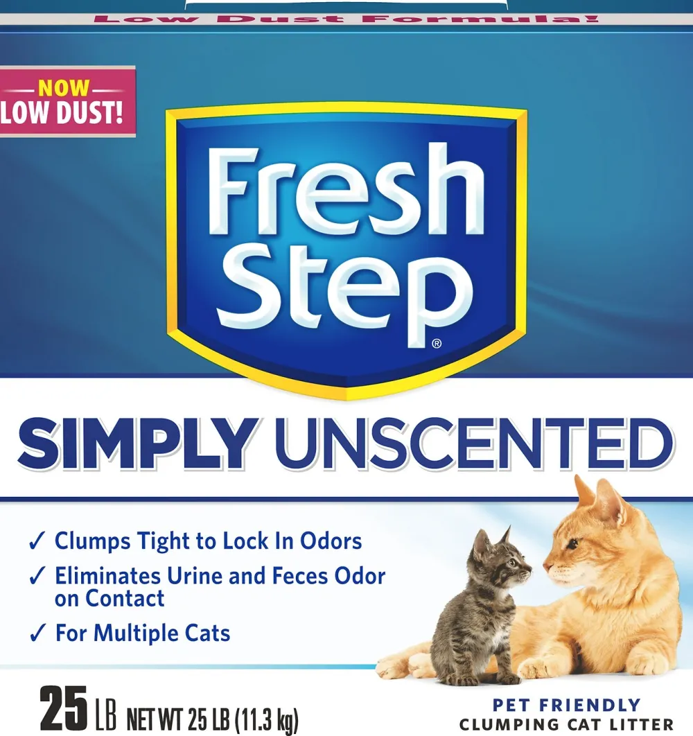 Fresh Step Litter & Accessories | Litter & Accessories^Simply Unscented Cat Litter, 25-lb Box