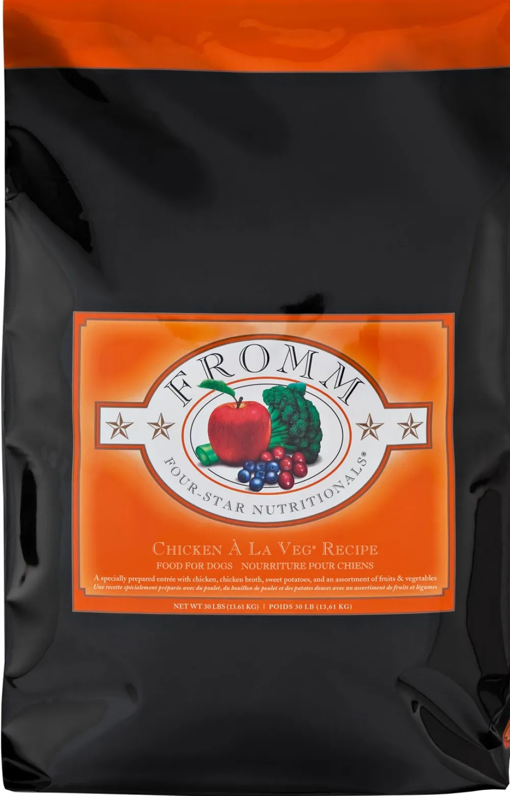Fromm Dry Food^Four-Star Nutritionals Chicken A La Veg Dry Dog Food, 4-lb