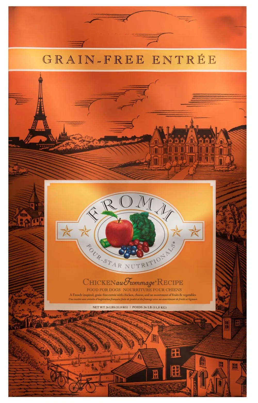 Fromm Dry Food^Four-Star Nutritionals Chicken Au age Dry Dog Food, 4-lb