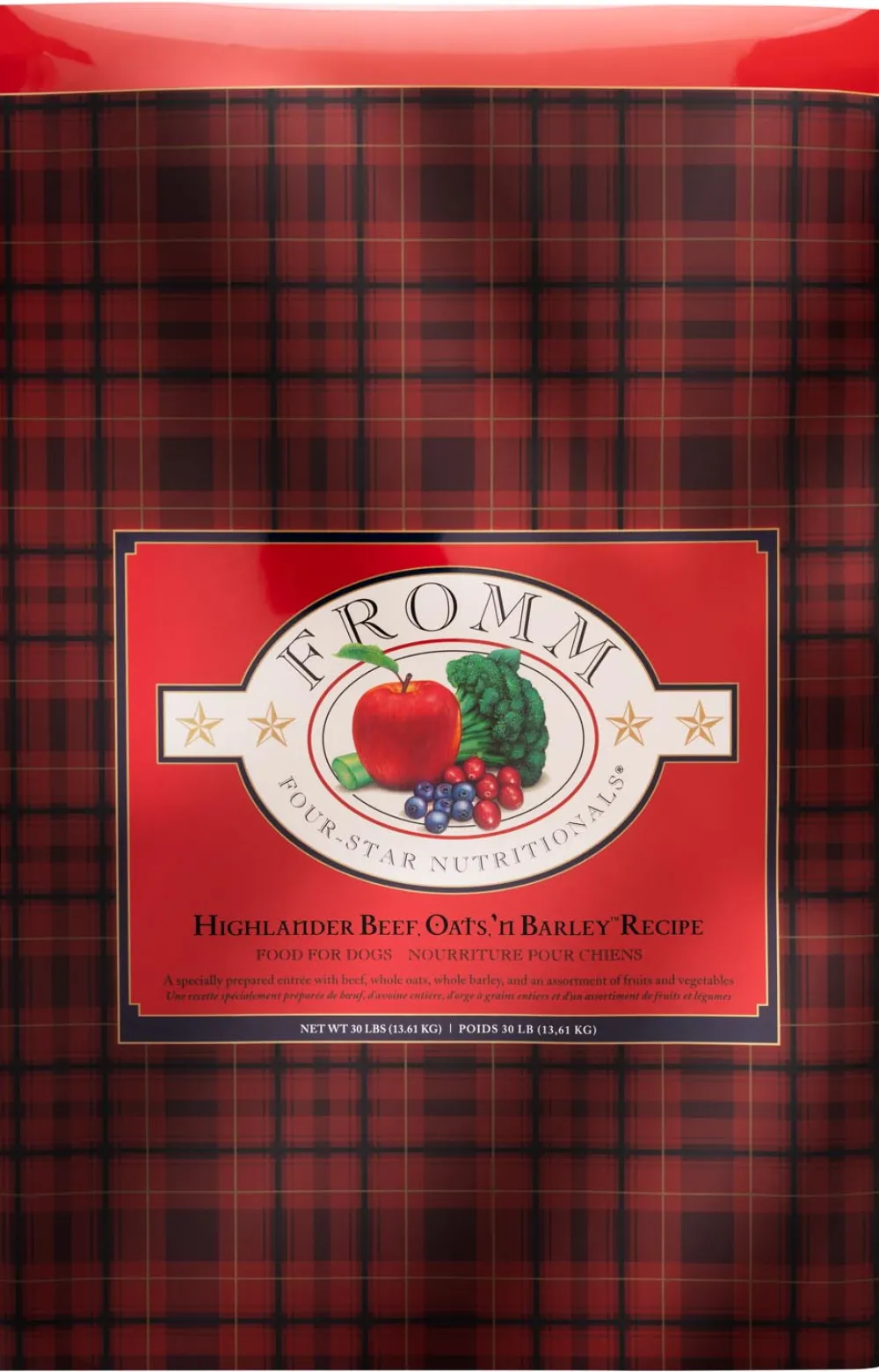 Fromm Dry Food^Four-Star Nutritionals Highlander Beef, Oats, & Barley Dry Dog Food, 4-lb