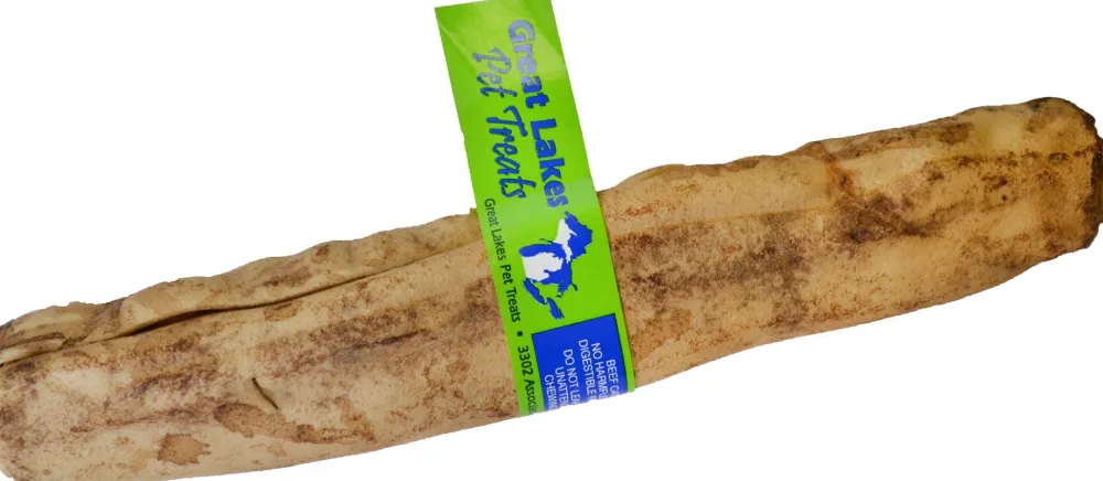 Great Lakes Pet Treats Bully Sticks & Natural Chews^Great Lakes Peanut Butter Retriever Roll Dog Treats, 9-11-in