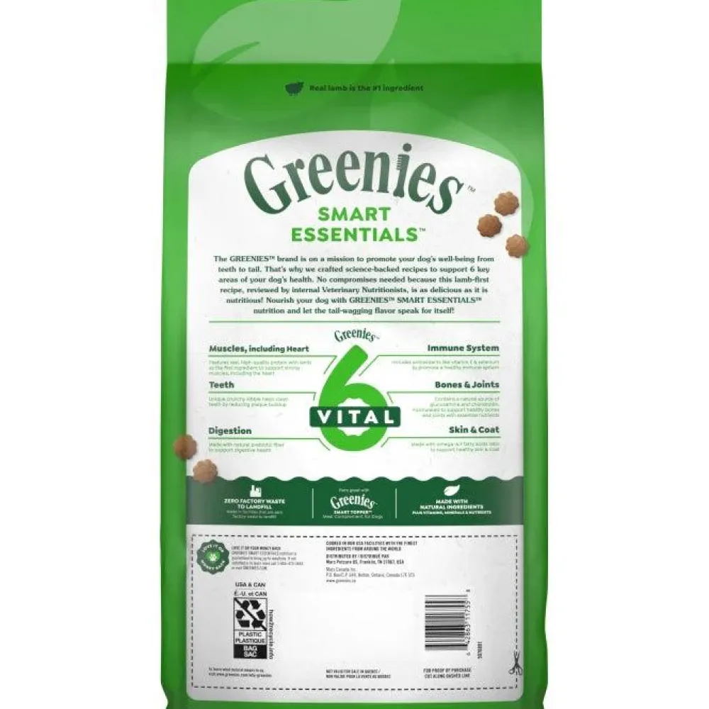Greenies Dry Food^Smart Essentials Sensitive Digestion & Skin Real Lamb & Brown Rice Dry Dog Food, 6-lb