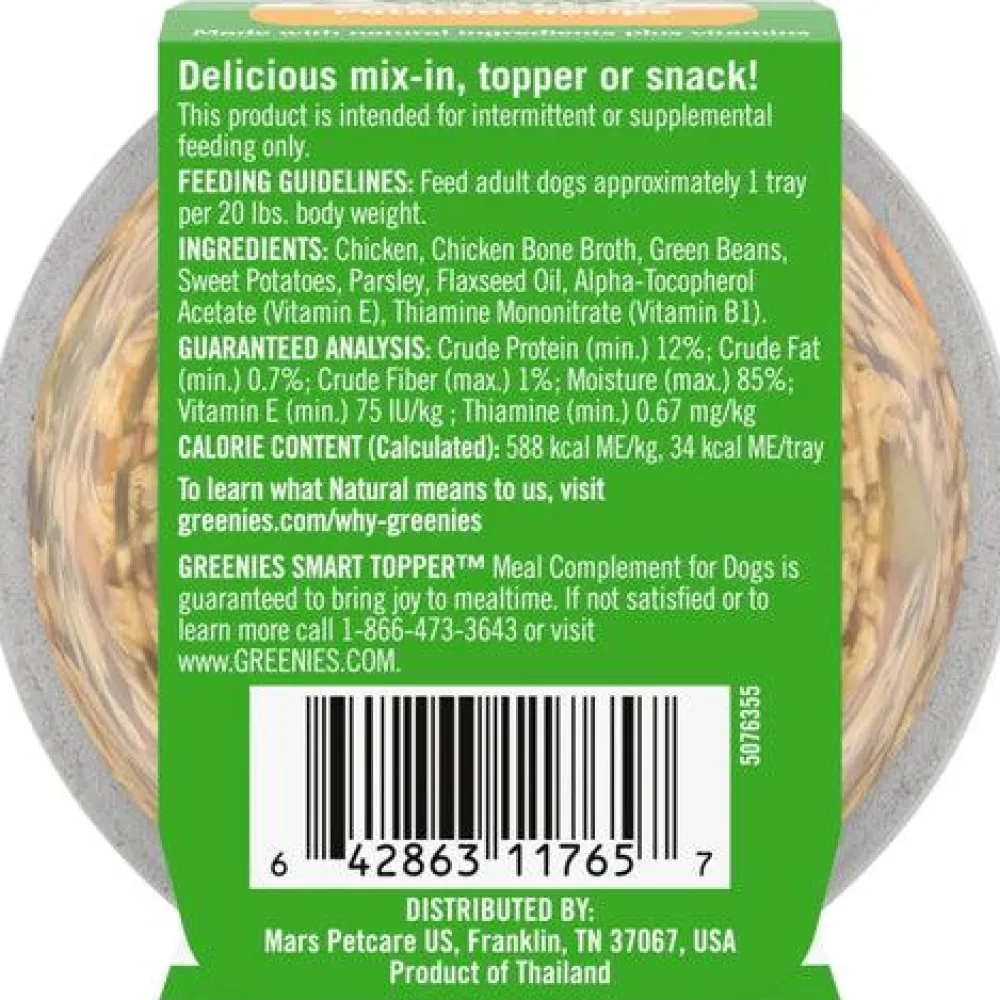 Greenies Food Toppings^Smart Topper Chicken, Green Beans & Sweet Potatoes Grain-Free Dog Food Topper, 2-oz