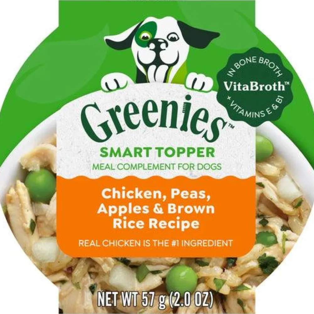 Greenies Food Toppings^Smart Topper Chicken, Peas, Apples & Brown Rice Dog Food Topper, 2-oz