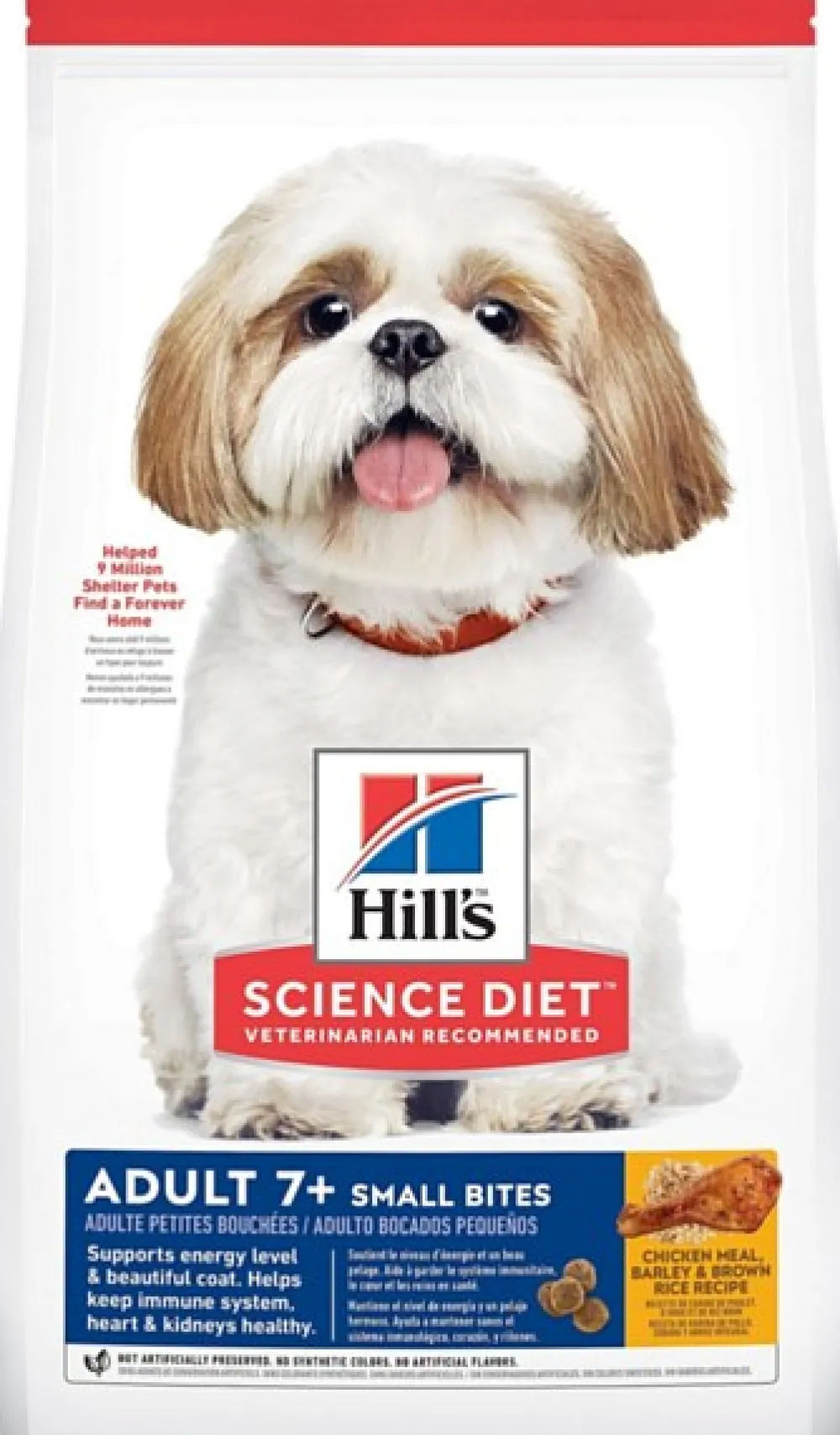Hill's Science Diet Dry Food^Adult 7+ Small Bites Chicken Meal, Barley & Brown Rice Dry Dog Food, 15-lb (**)