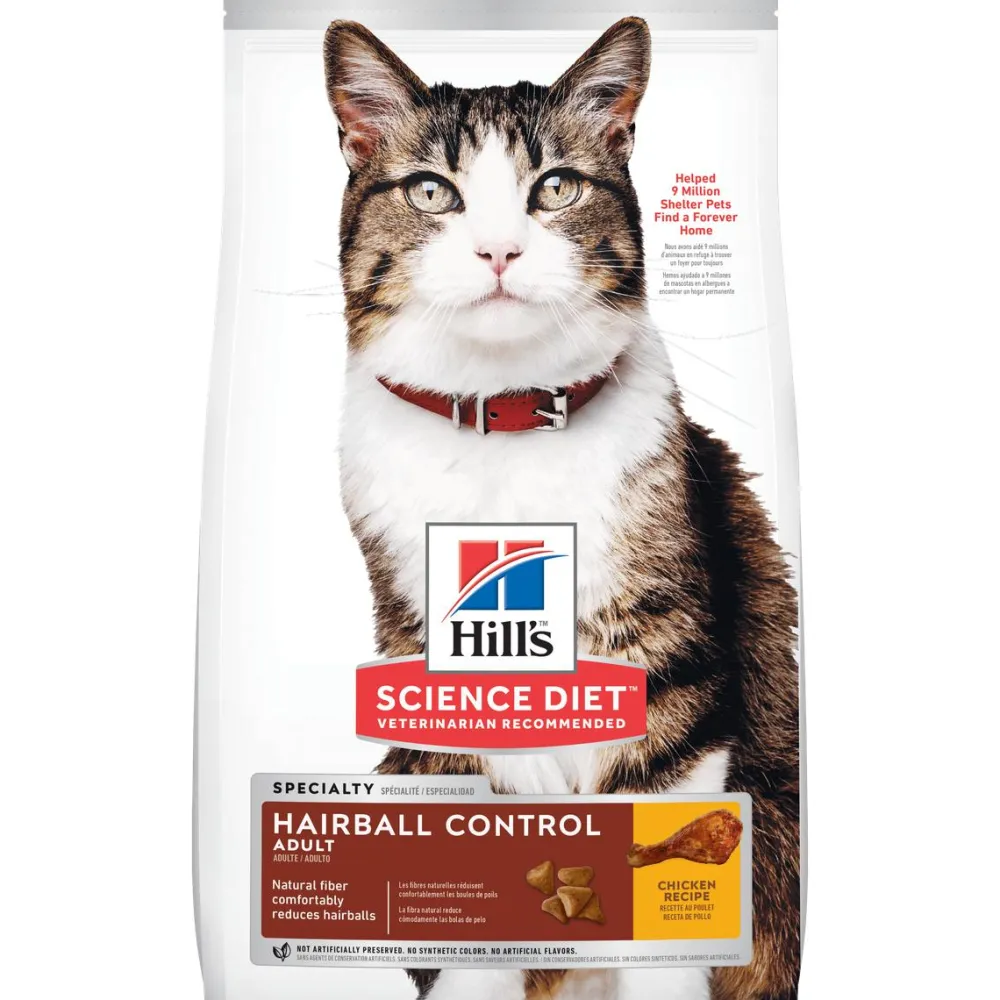 Hill's Science Diet Dry Food^Adult Hairball Control Dry Cat Food, 3.5-lb
