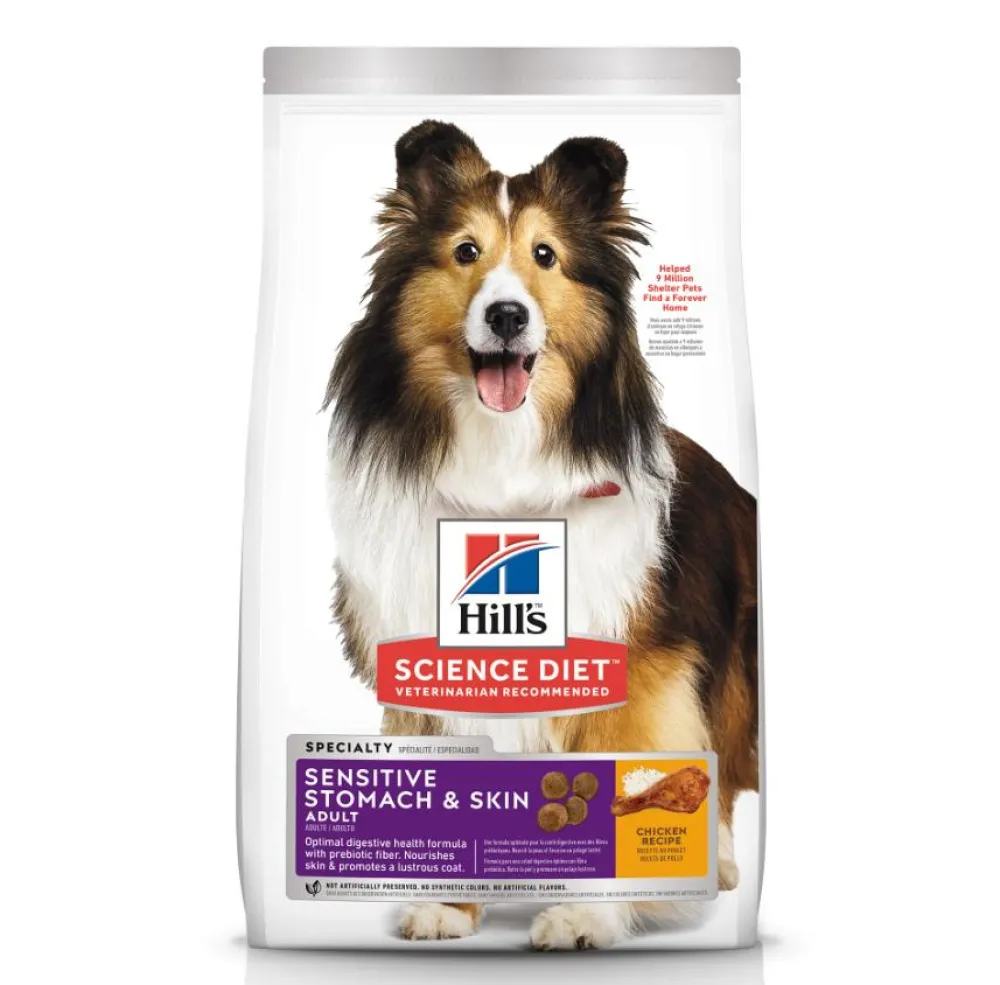 Hill's Science Diet Dry Food^Adult Sensitive Stomach & Skin Chicken Dry Dog Food, 15.5-lb