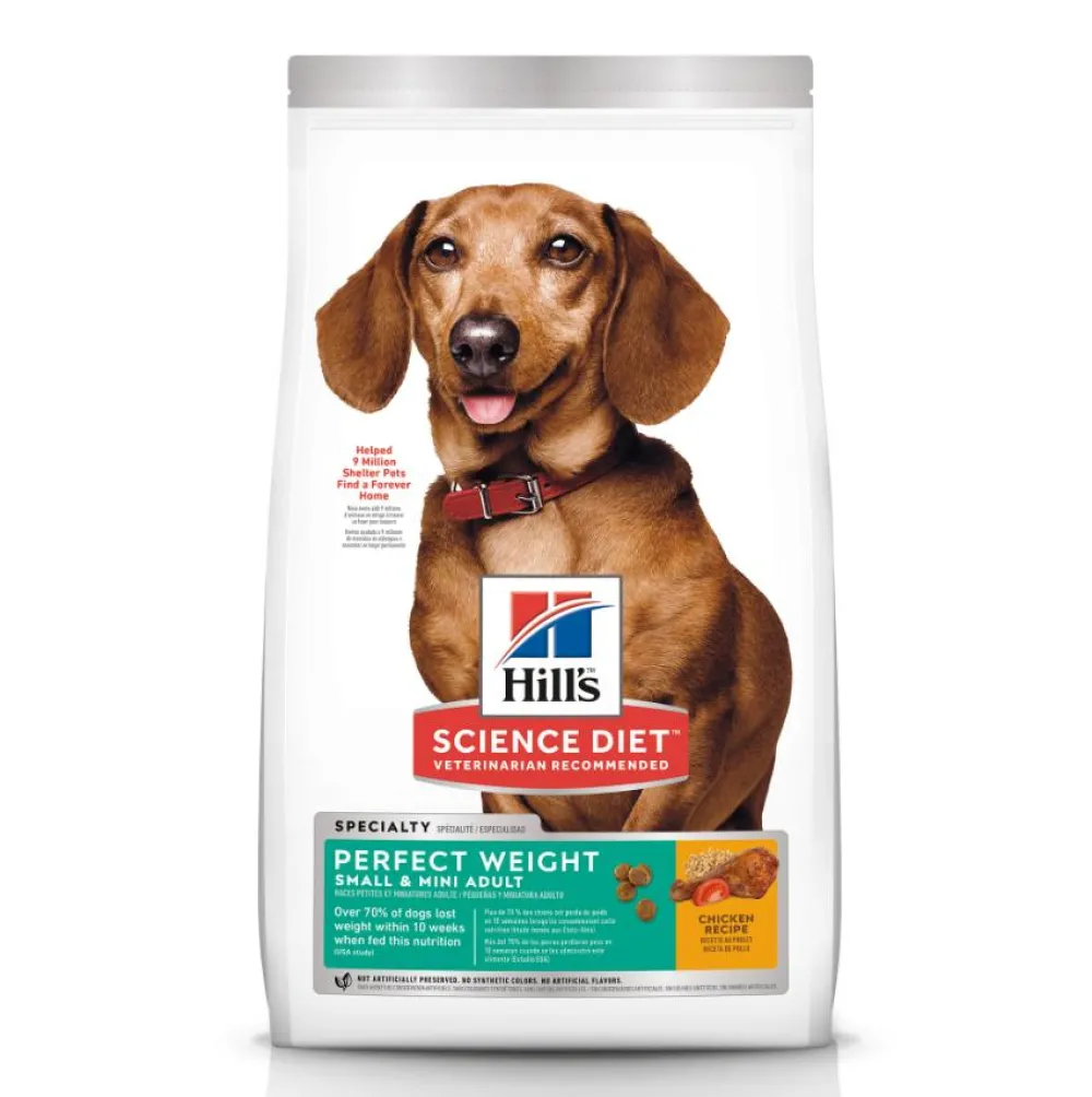 Hill's Science Diet Dry Food^Adult Small & Mini Perfect Weight Chicken Dry Dog Food, 4-lb
