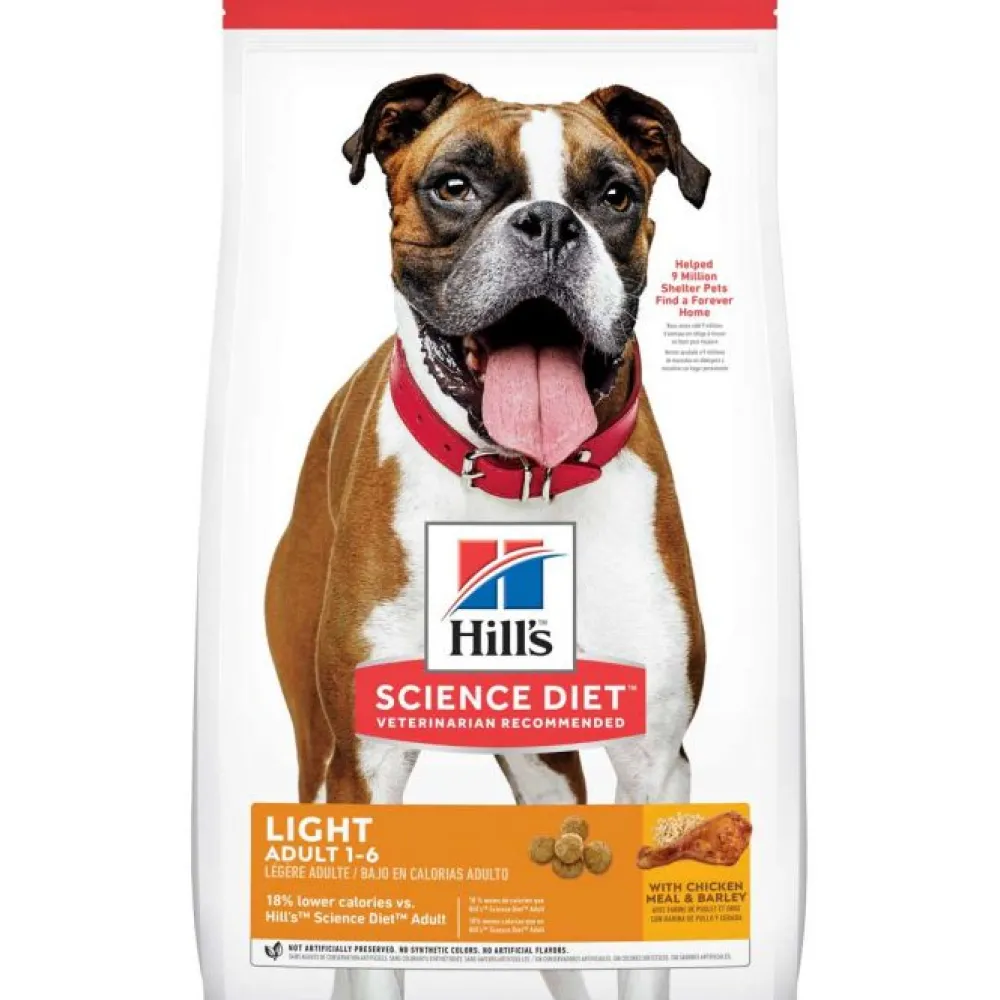 Hill's Science Diet Dry Food^Light Adult, Chicken Meal & Barley Dry Dog Food, 15-lb