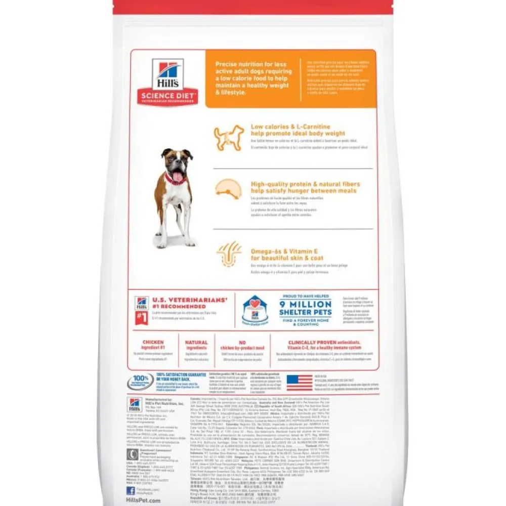 Hill's Science Diet Dry Food^Light Adult, Chicken Meal & Barley Dry Dog Food, 15-lb