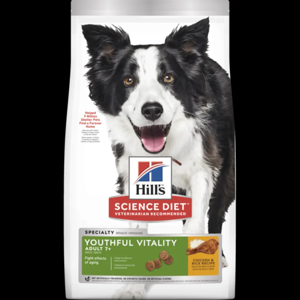 Hill's Science Diet Dry Food^Senior 7+ Senior Vitality Dry Dog Food, Chicken & Rice, 3.5-lb