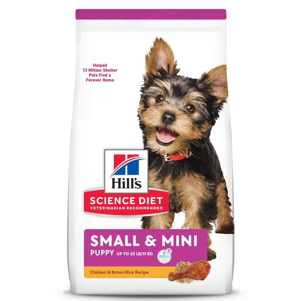 Hill's Science Diet Dry Food^Small & Mini Puppy Chicken & Brown Rice Dry Dog Food, 12.5-lb