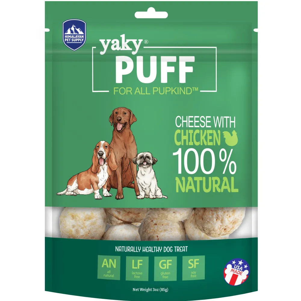 Himalayan Pet Supply Biscuits & Crunchy Treats^Yaky Puff Chicken Dog Treats, 3-oz