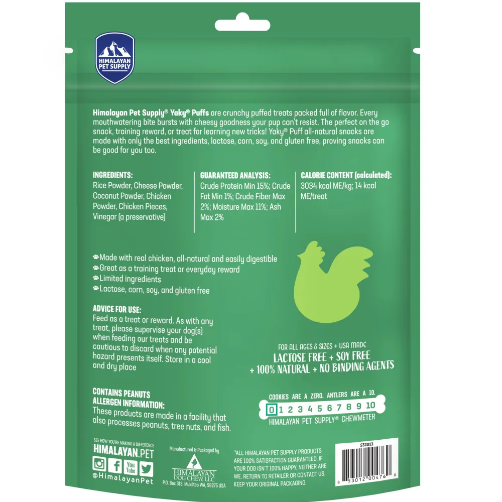 Himalayan Pet Supply Biscuits & Crunchy Treats^Yaky Puff Chicken Dog Treats, 3-oz