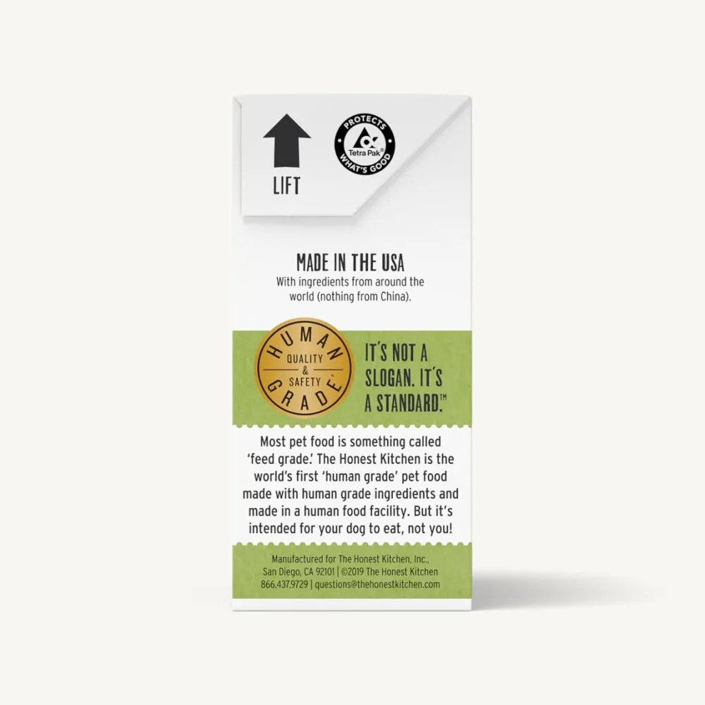 The Honest Kitchen Food Toppings^Honest Kitchen Grain-Free 99% Cage-Free Chicken Wet Dog Food Topper, 5.5-oz box
