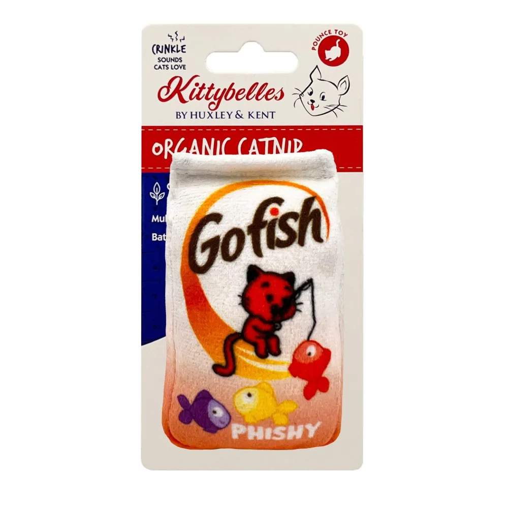 Huxley & Kent Toys | Toys^Kittybelles Go Fish Phishy Plush Cat Toy, 3.75-in
