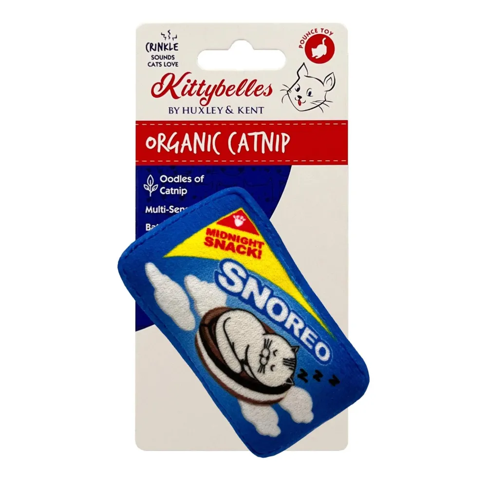 Huxley & Kent Toys | Toys^Kittybelles Snoreo Cookies Cat Toy, 3.75 x 2.25 x 1.25-in