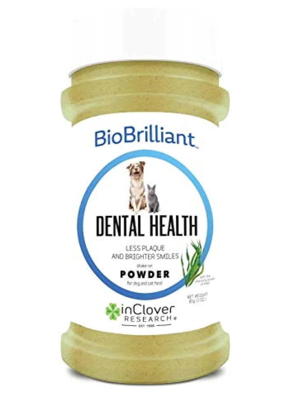 Inclover Dental Care | Dental Care^BioBrilliant Dental Health Powder for Dogs & Cats, 85-gram