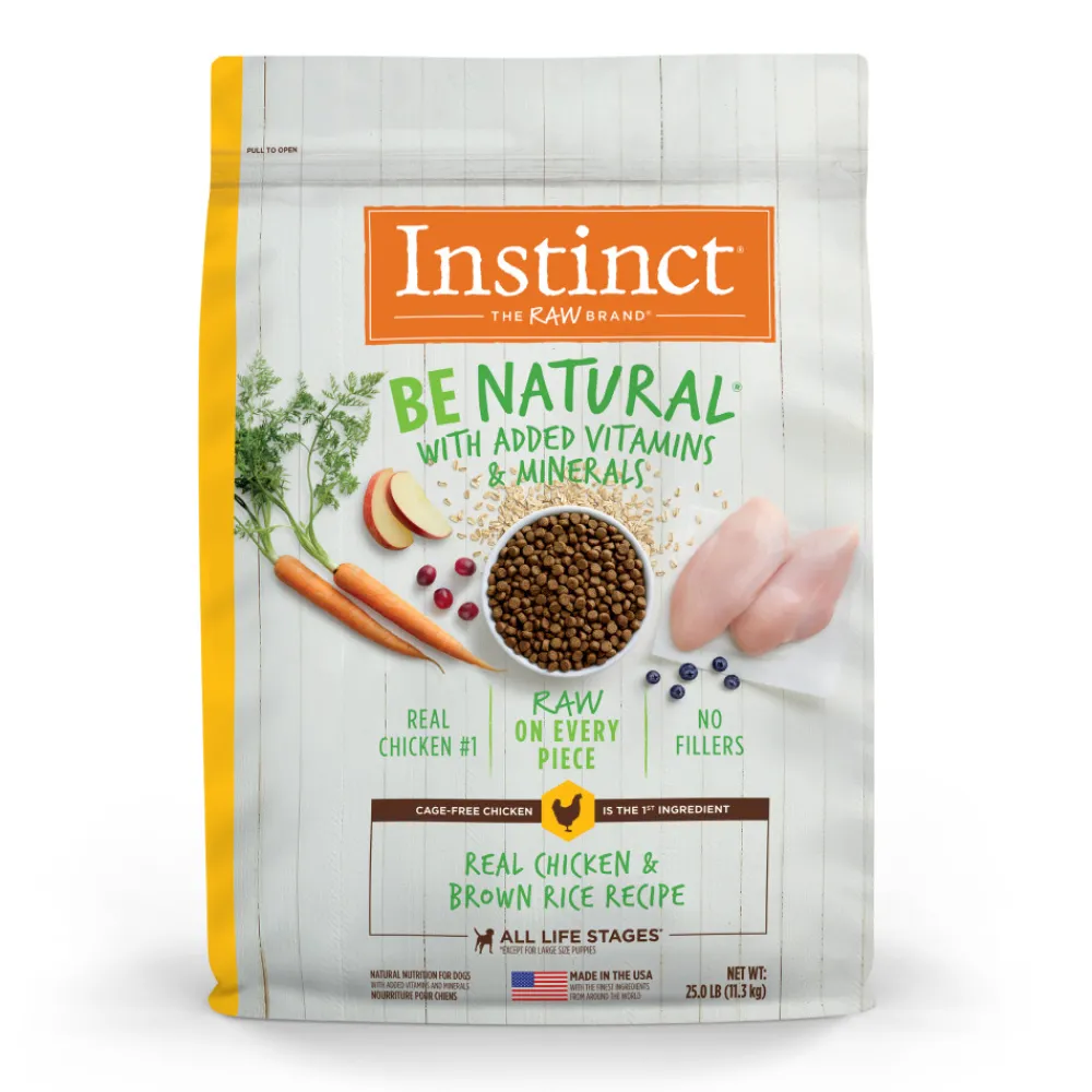Instinct Dry Food^Be Natural Real Chicken & Brown Rice Dry Dog Food, 25-lb