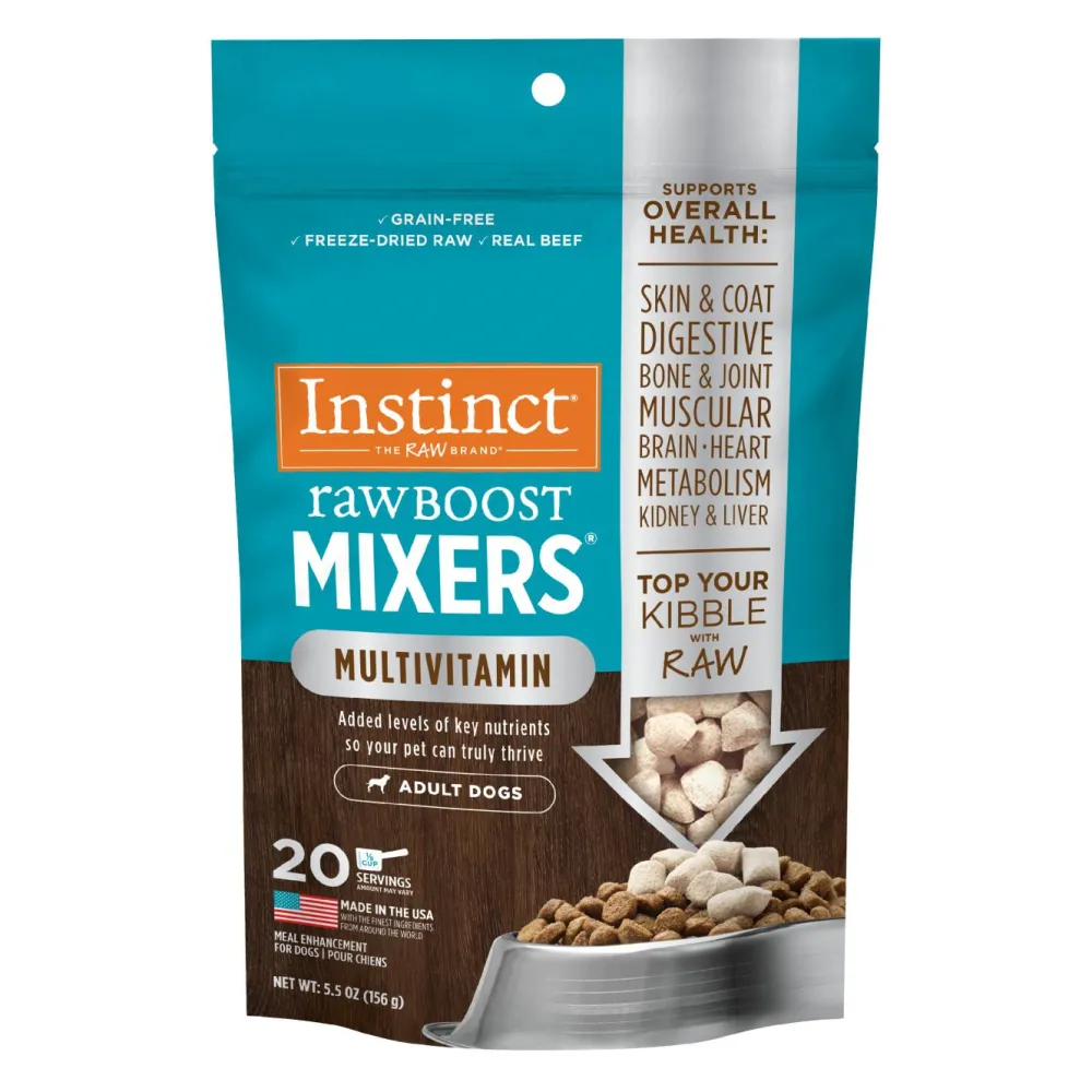 Instinct Food Toppings^Raw Boost Mixers Multivitamin Freeze-Dried Dog Food Topper, 12-oz