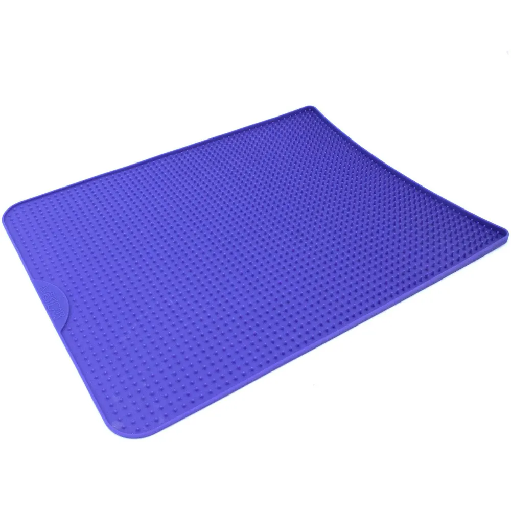 Messy Cats Litter & Accessories | Litter & Accessories^Silicone Litter Mat with Soft Graduated Spikes, Purple