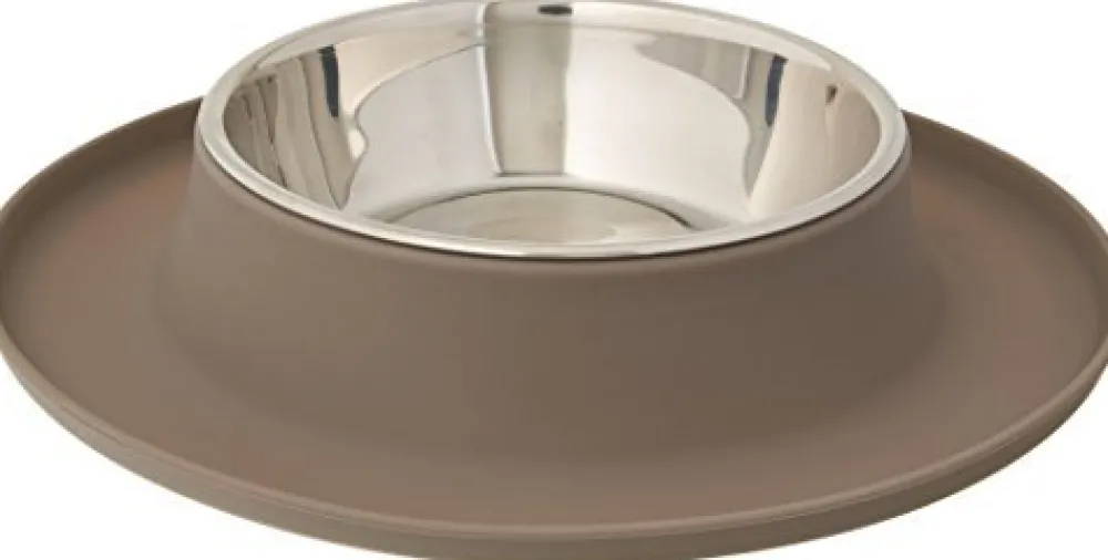 Messy Mutts Bowls & Feeders | Bowls & Feeders^Silicone Cat Feeder, Grey, Medium