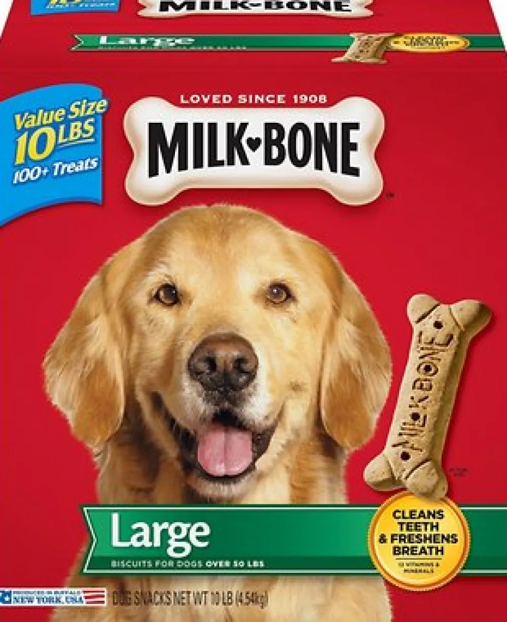 Milk-Bone Biscuits & Crunchy Treats^Original Large Biscuit Dog Treats, 10-lb box
