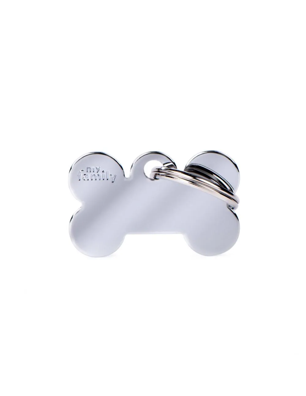 Myfamily Leashes & Collars | Leashes & Collars^Bone Chromed Brass Pet ID Tag, Small