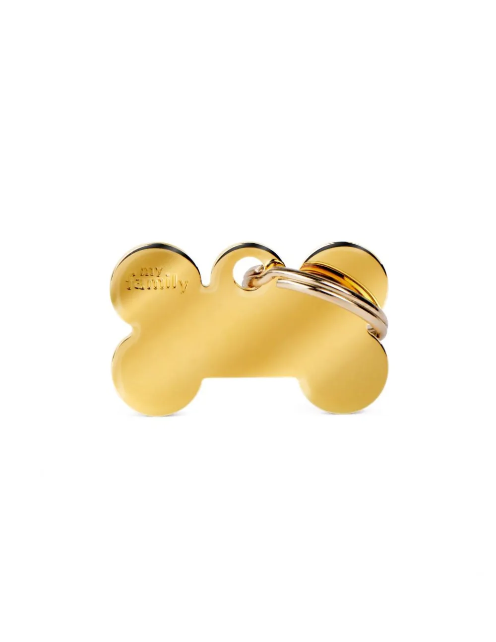 Myfamily Leashes & Collars | Leashes & Collars^Bone Golden Brass Pet ID Tag, Small