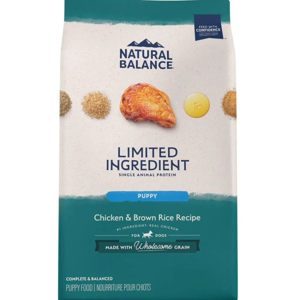 Natural Balance Pet Foods Dry Food^Natural Balance Limited Ingredient Chicken & Brown Rice Recipe Puppy Dry Dog Food, 12-lb